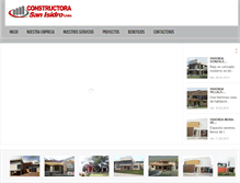 Tablet Screenshot of constructorasanisidro.com